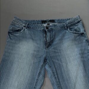 Mossimo Supply Co Blue Flare Wide Leg Jeans